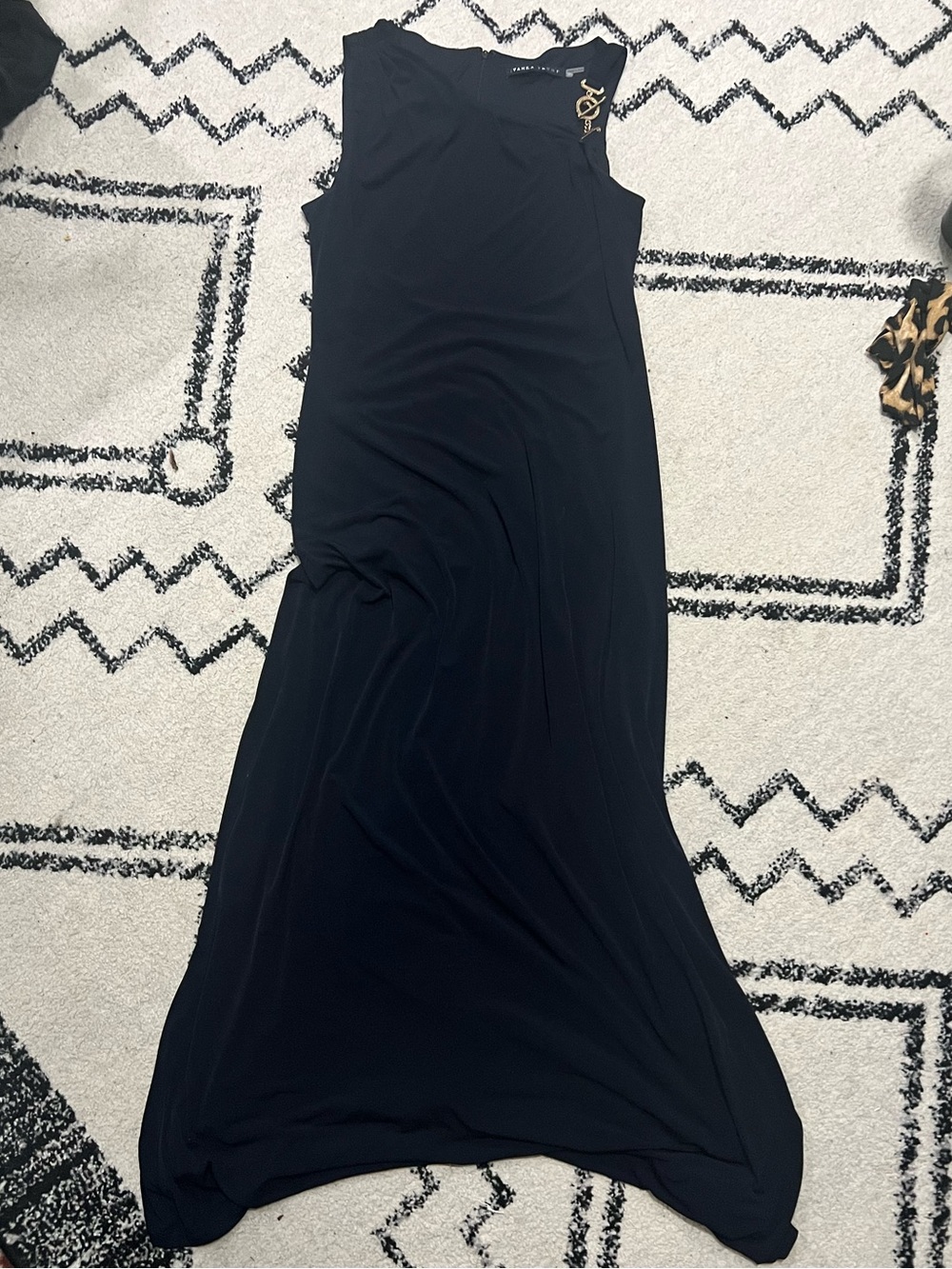 Ivanka Trump Black Sleeveless Maxi Dress